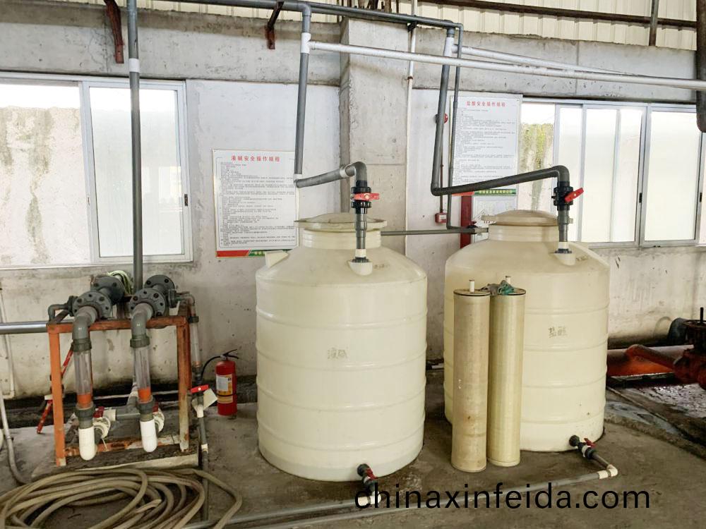 槑州某某紙業(ye)80m3ph除鹽水係統(tong)現場圖片